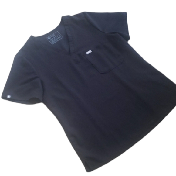 FIGS Black Catarina Scrub Top - Picture 6 of 11